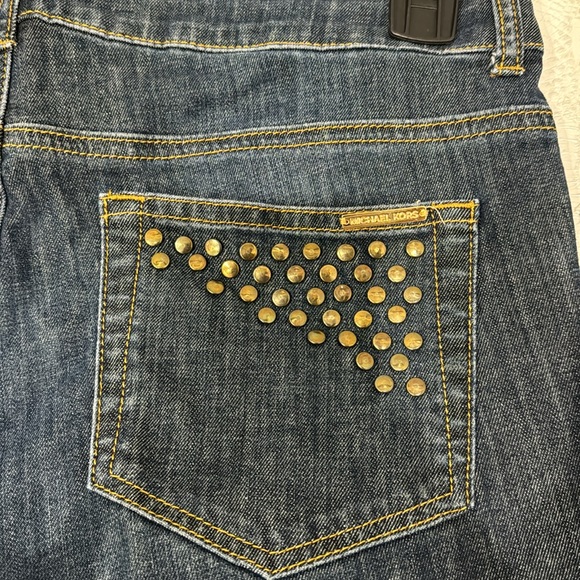 Slightly used, only worn one time, Michael Kors jeans, dark denim, size 8. - Picture 4 of 6